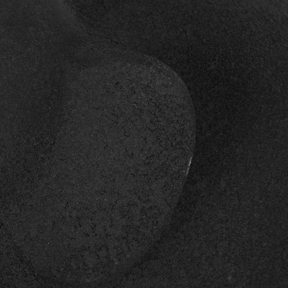 Black 8 in. Porcelain Elephant with Rough Texture Figurine - Decor Addict, LLC