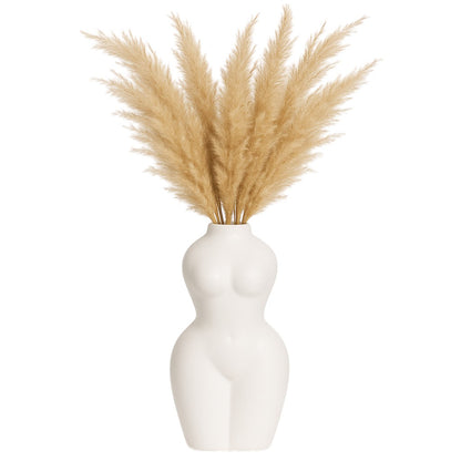 Dol, 12"h Torso Vase, White - Decor Addict, LLC