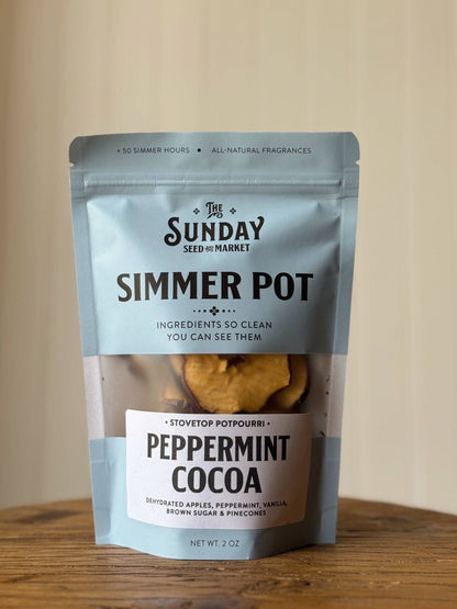 Peppermint Cocoa Simmer Pot  | Apple Vanilla Peppermint