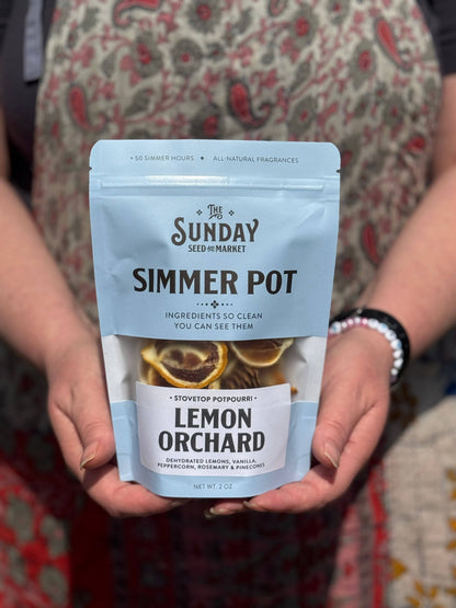 Lemon Orchard Simmer Pot | Lemon Rosemary Peppercorn - Decor Addict, LLC