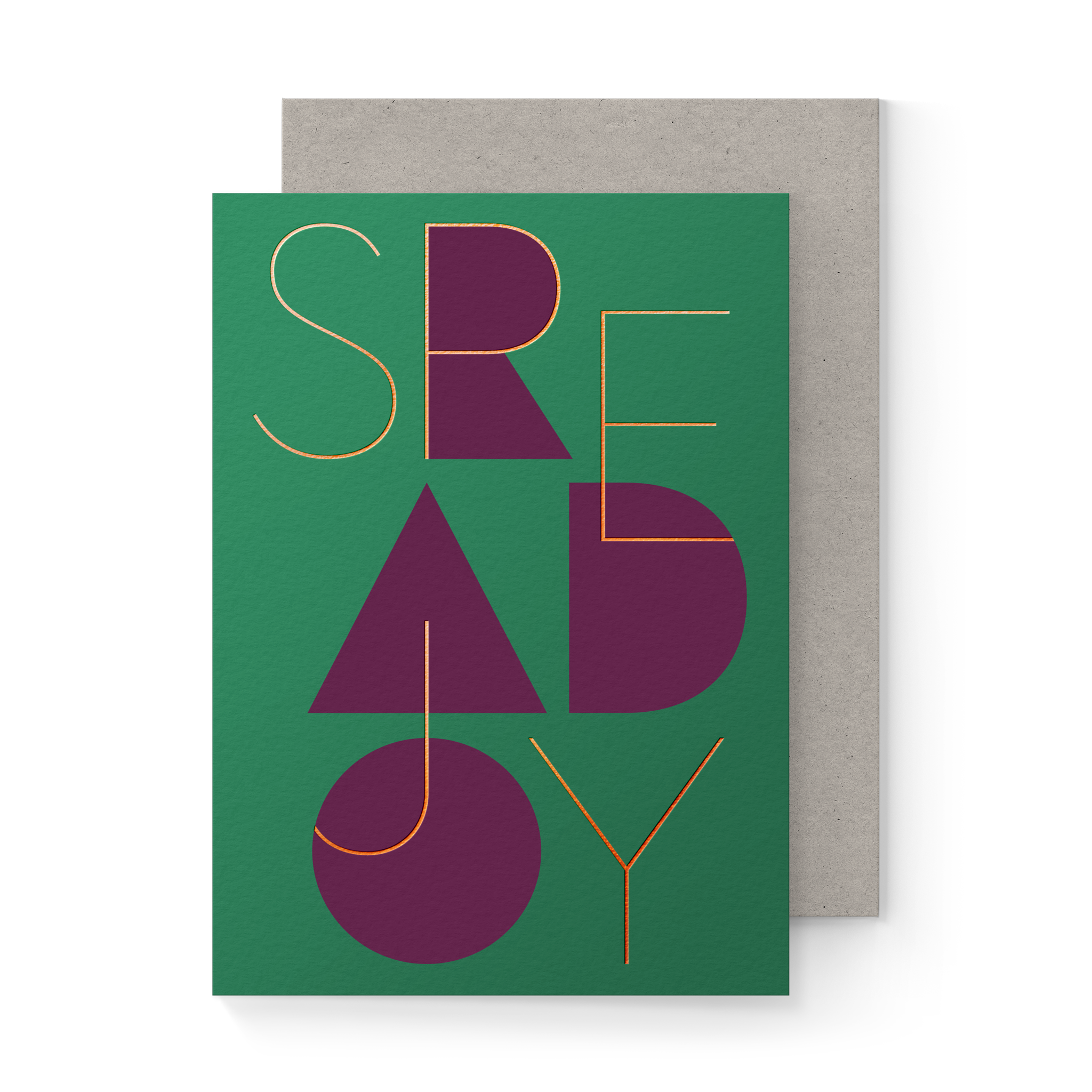Spread Joy A6 Folded Card - Decor Addict, LLC