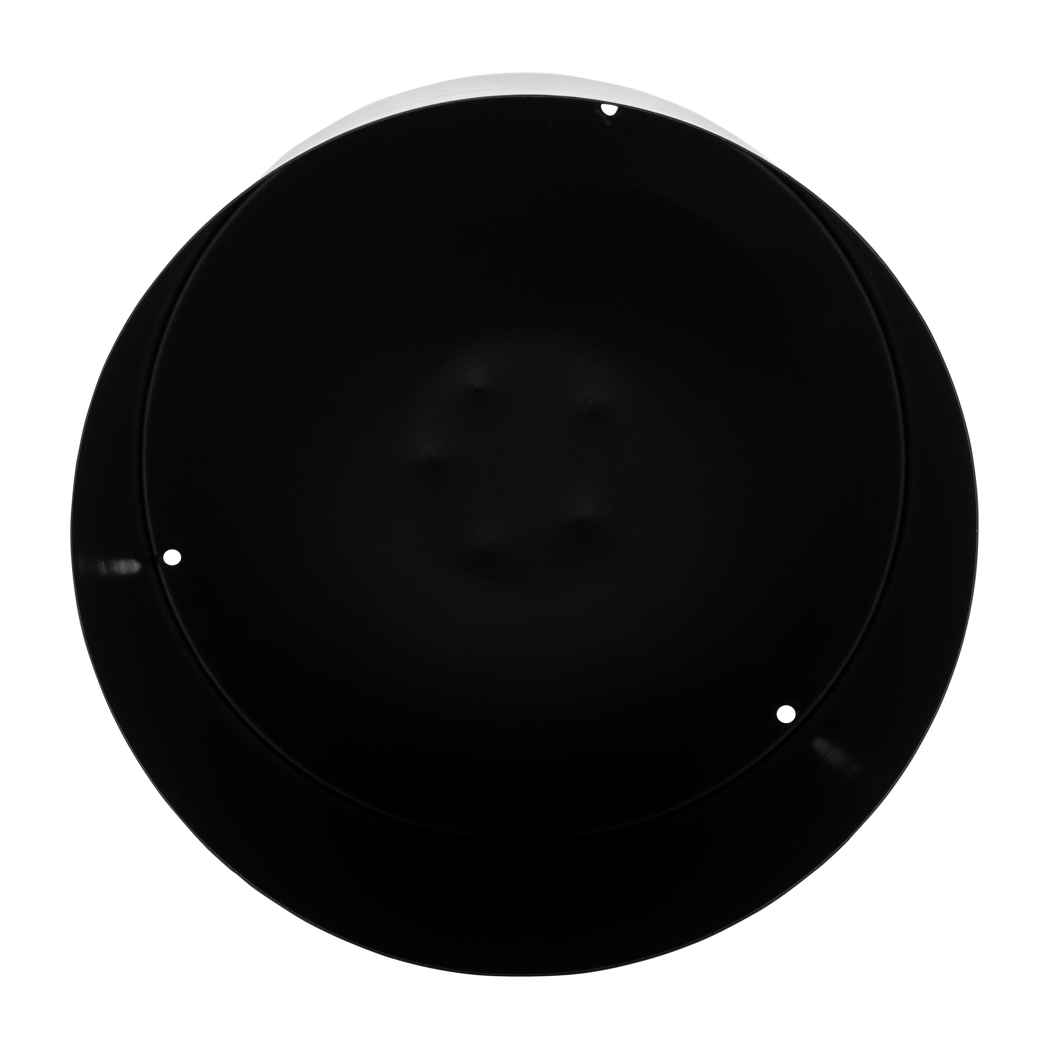 Ec Metal,8",flat Round Base Planter,black - Decor Addict, LLC