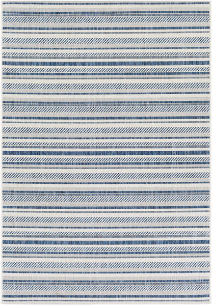 Olin White&Blue Performance Rug - Decor Addict, LLC