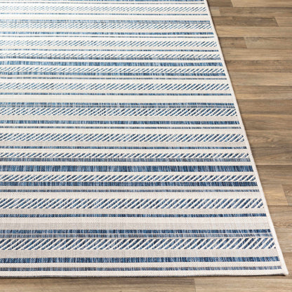 Olin White&Blue Performance Rug - Decor Addict, LLC
