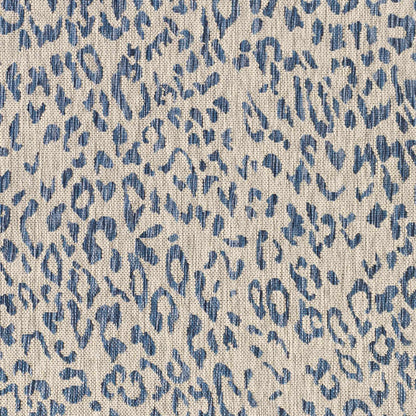 Skipsea Blue Leopard Performance Rug - Decor Addict, LLC