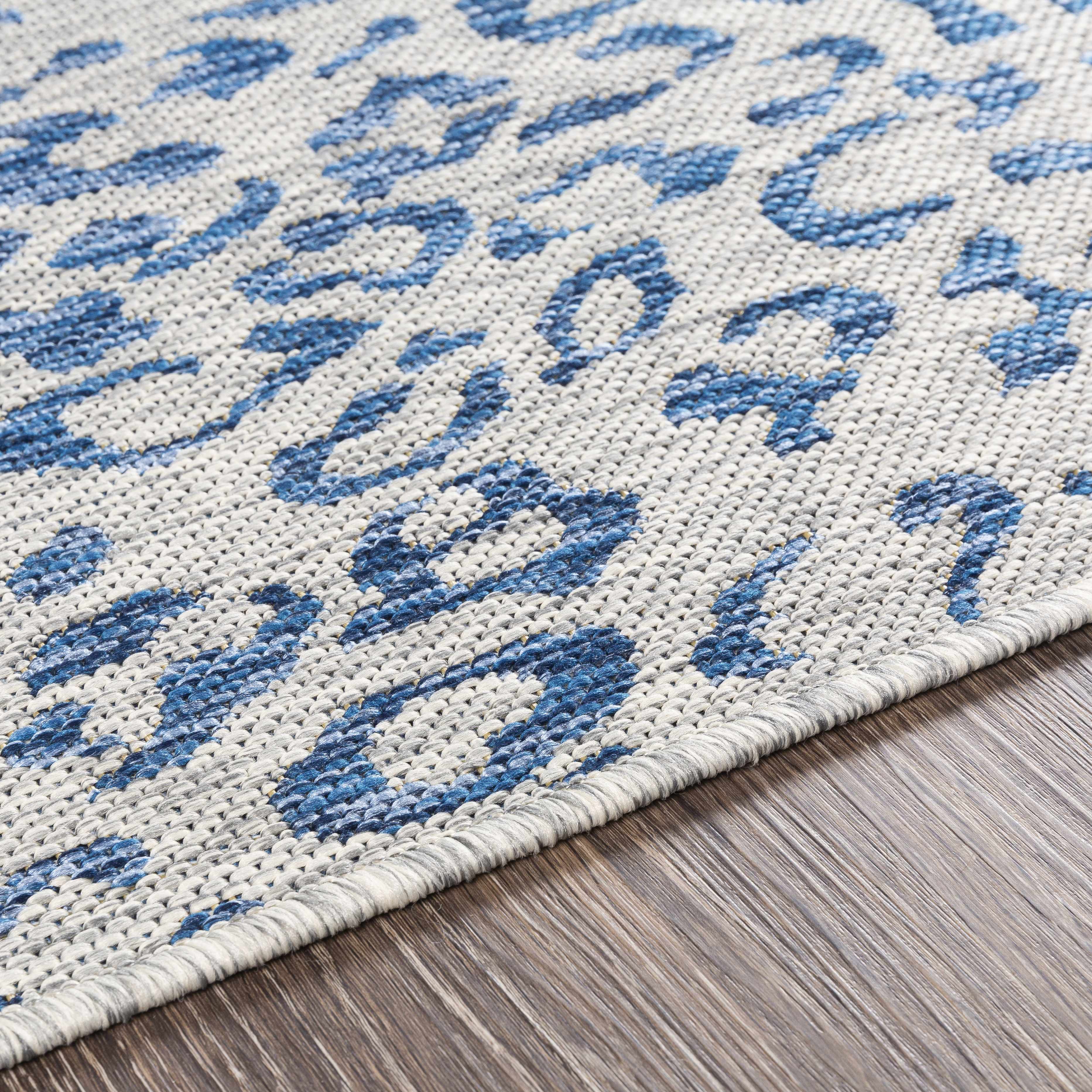 Skipsea Blue Leopard Performance Rug - Decor Addict, LLC