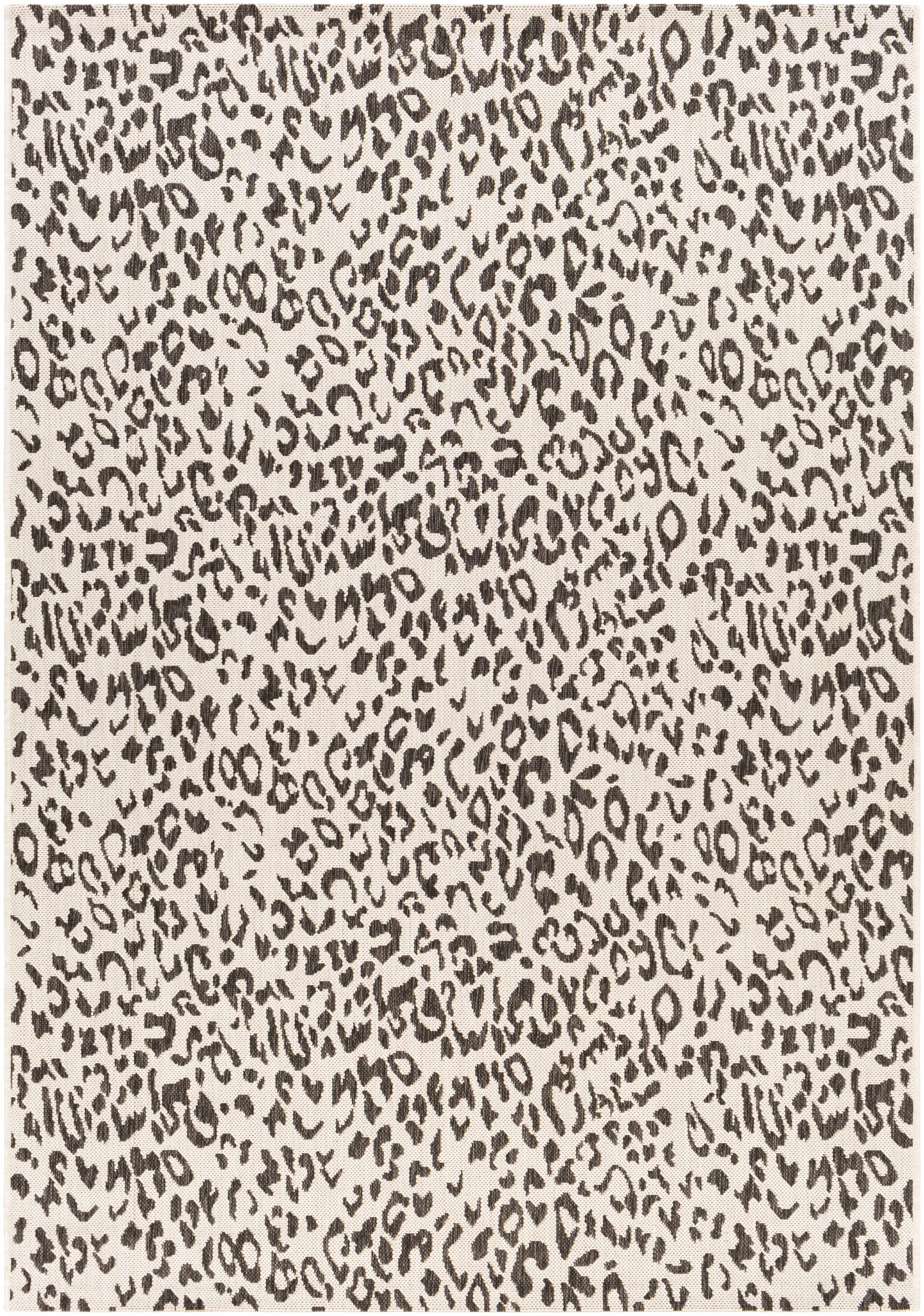Alderbury White Leopard Print Rug - Decor Addict, LLC