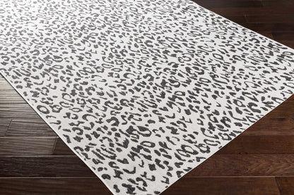 Alderbury White Leopard Print Rug - Decor Addict, LLC