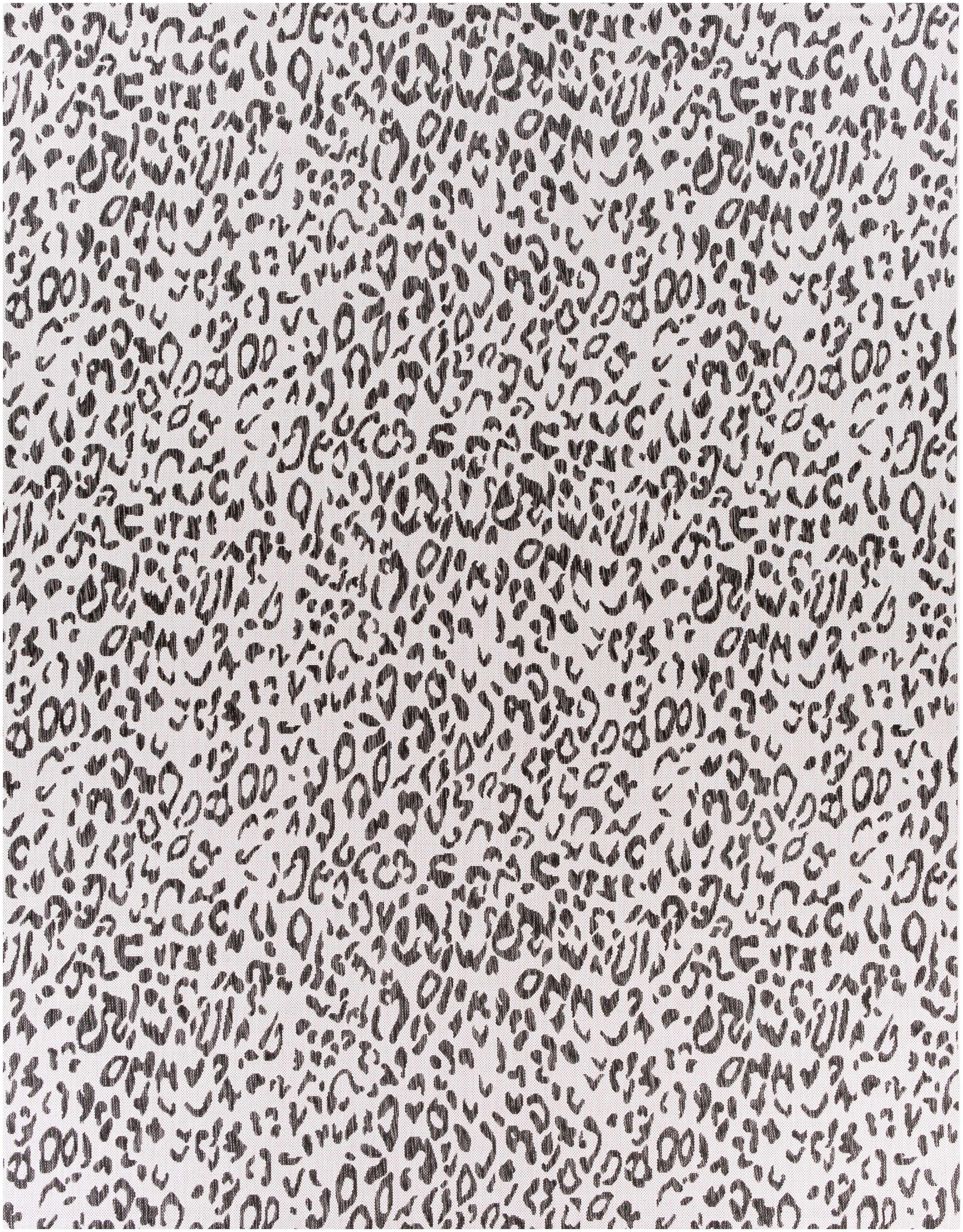 Alderbury White Leopard Print Rug - Decor Addict, LLC
