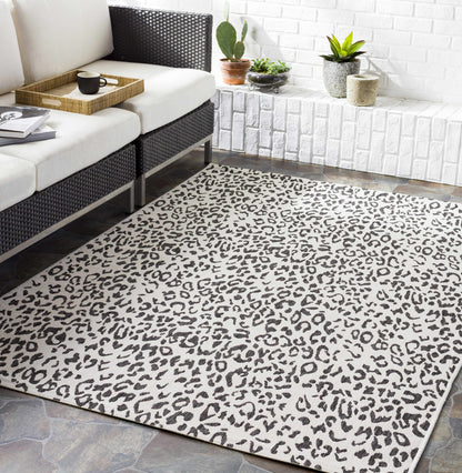 Alderbury White Leopard Print Rug - Decor Addict, LLC