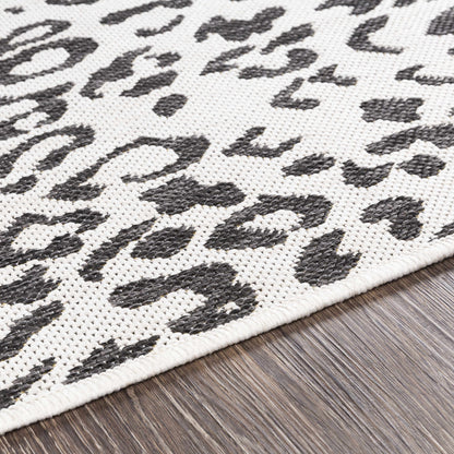 Alderbury White Leopard Print Rug - Decor Addict, LLC