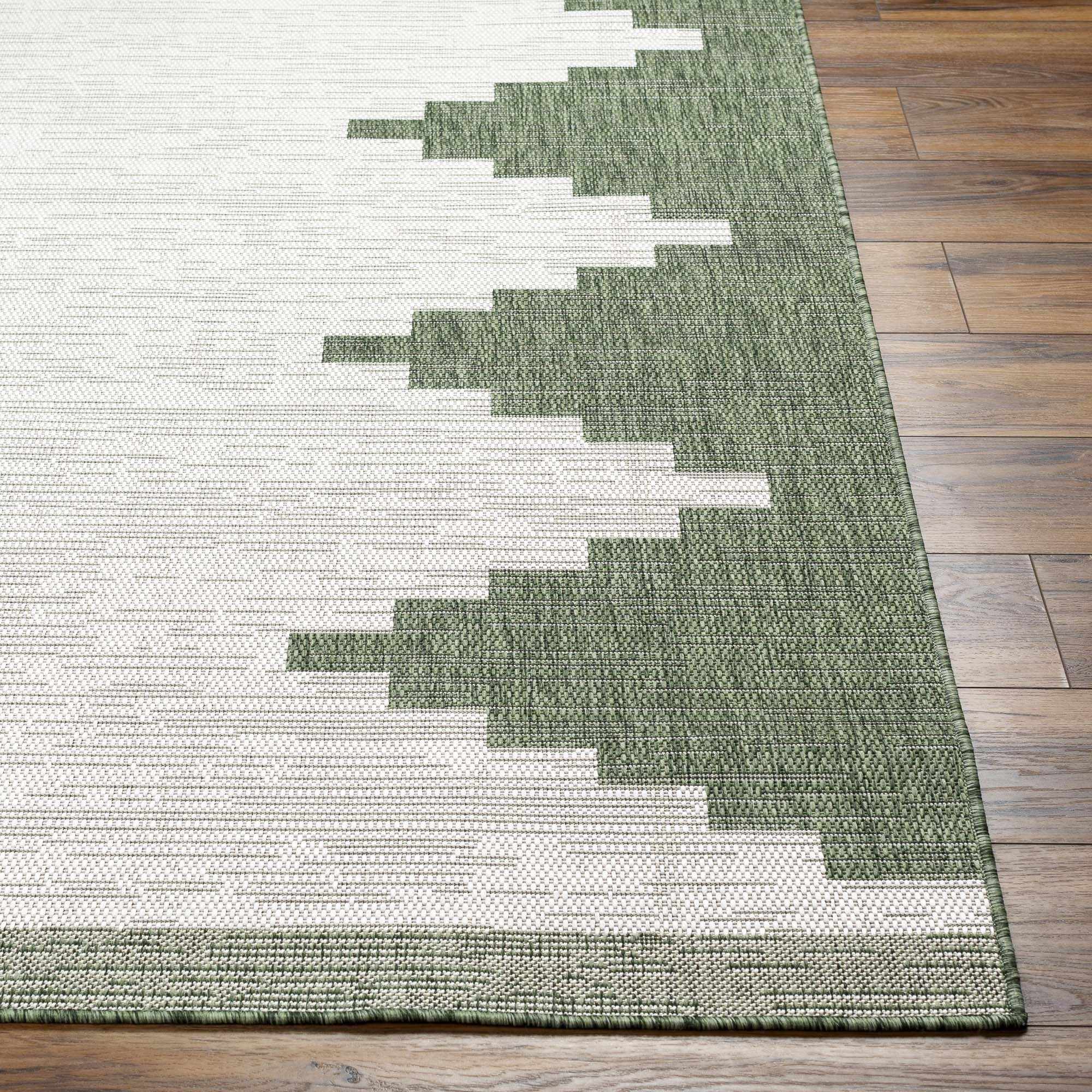 Djugun Green Indoor & Outdoor Rug - Decor Addict, LLC