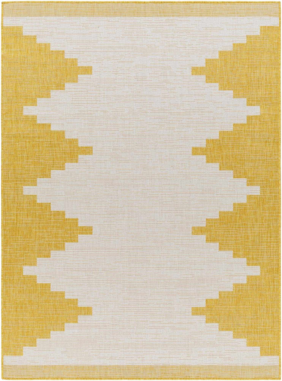 Djugun Yellow Outdoor Rug - Decor Addict, LLC