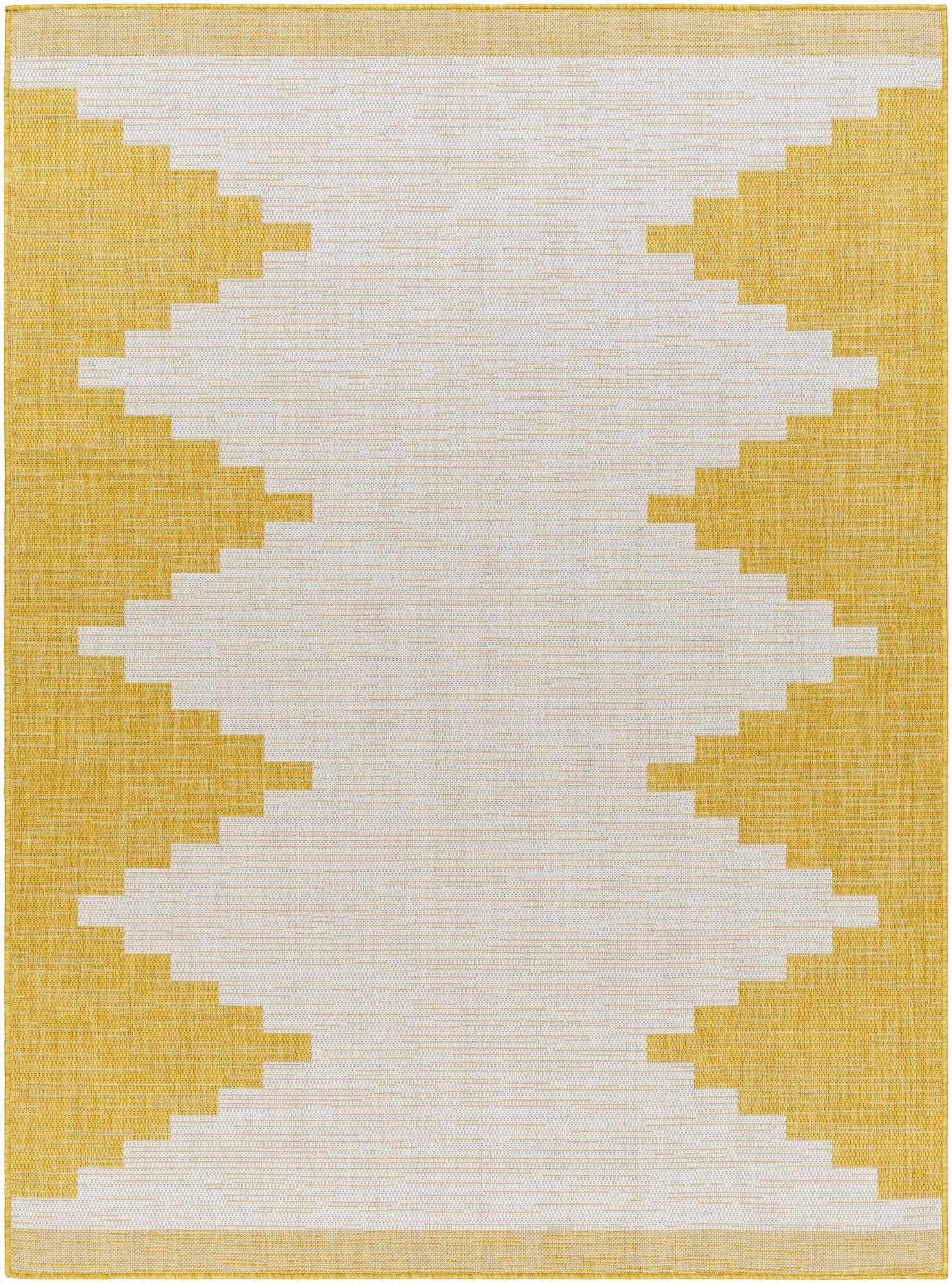 Djugun Yellow Outdoor Rug - Decor Addict, LLC