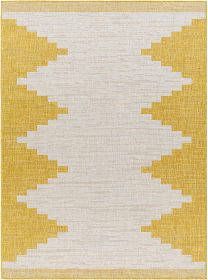 Djugun Yellow Outdoor Rug - Decor Addict, LLC