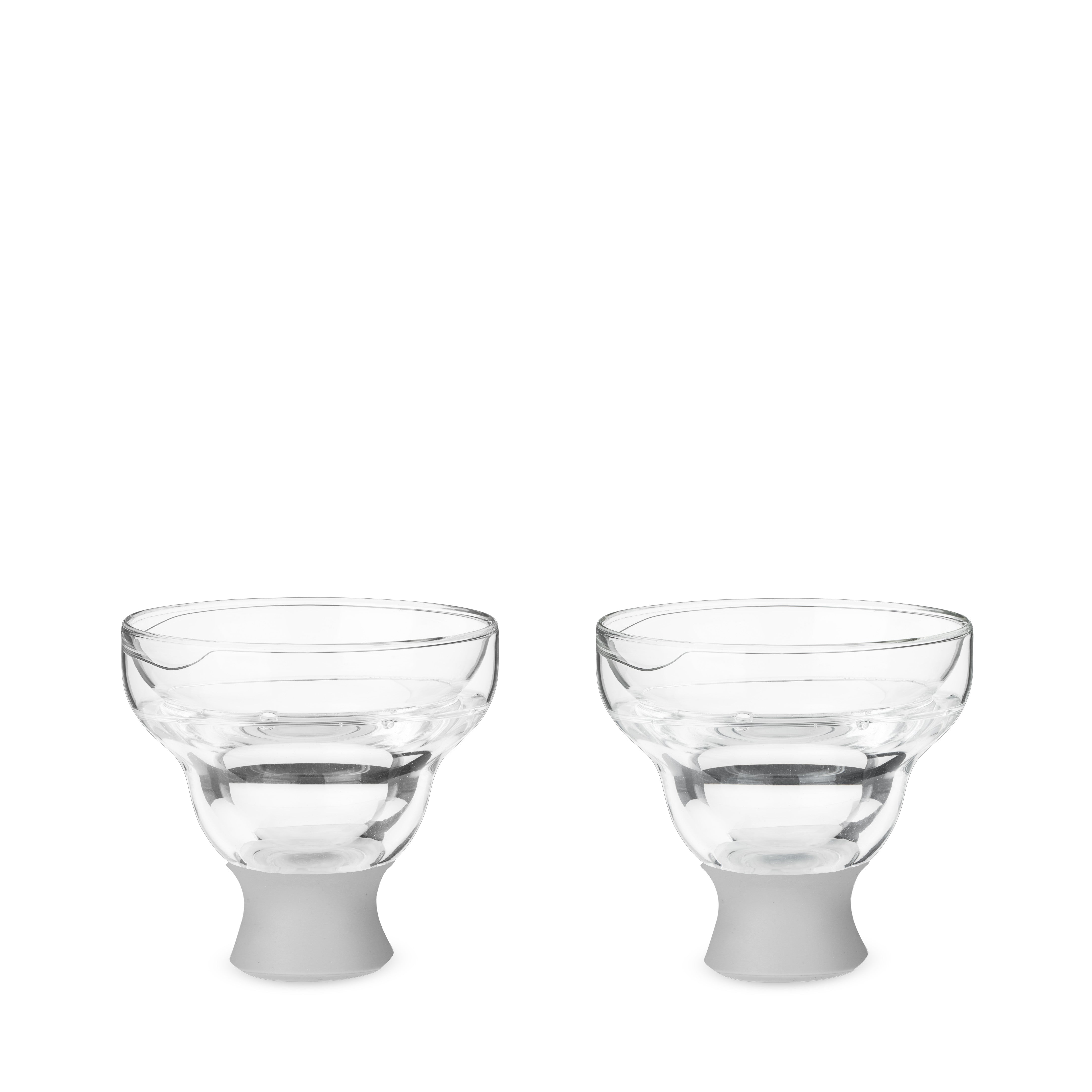 Glass Margarita FREEZE™ in Gray, Set of 2 - Decor Addict, LLC