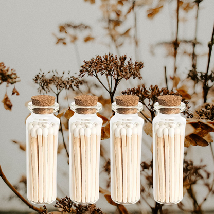 Matches Scented | Incense Match Stick Glass Jar Aromatherapy: VANILLA - Decor Addict, LLC