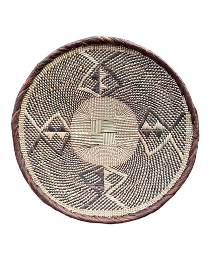 African Binga or Tonga Zimbabwe Basket 14"  Basket # 1 - Decor Addict, LLC