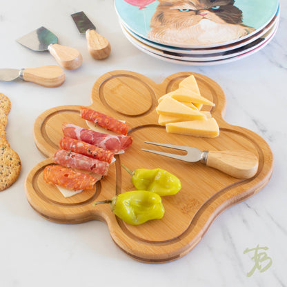 Paw Shaped Cutting Board & Charcuterie Serving Tray - Decor Addict, LLC