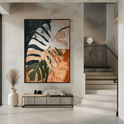 "Into the jungle" Framed Textured Wall Art: Gold / 40"H x 30"W - Decor Addict, LLC