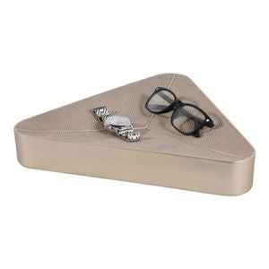 Cowley Faux Shagreen Bowl, Beige