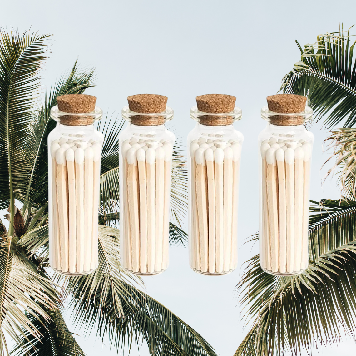 Matches Scented | Incense Match Stick Glass Jar Aromatherapy: JASMINE - Decor Addict, LLC