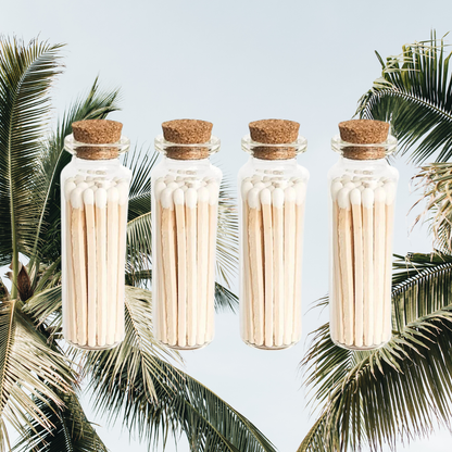 Matches Scented | Incense Match Stick Glass Jar Aromatherapy: JASMINE - Decor Addict, LLC