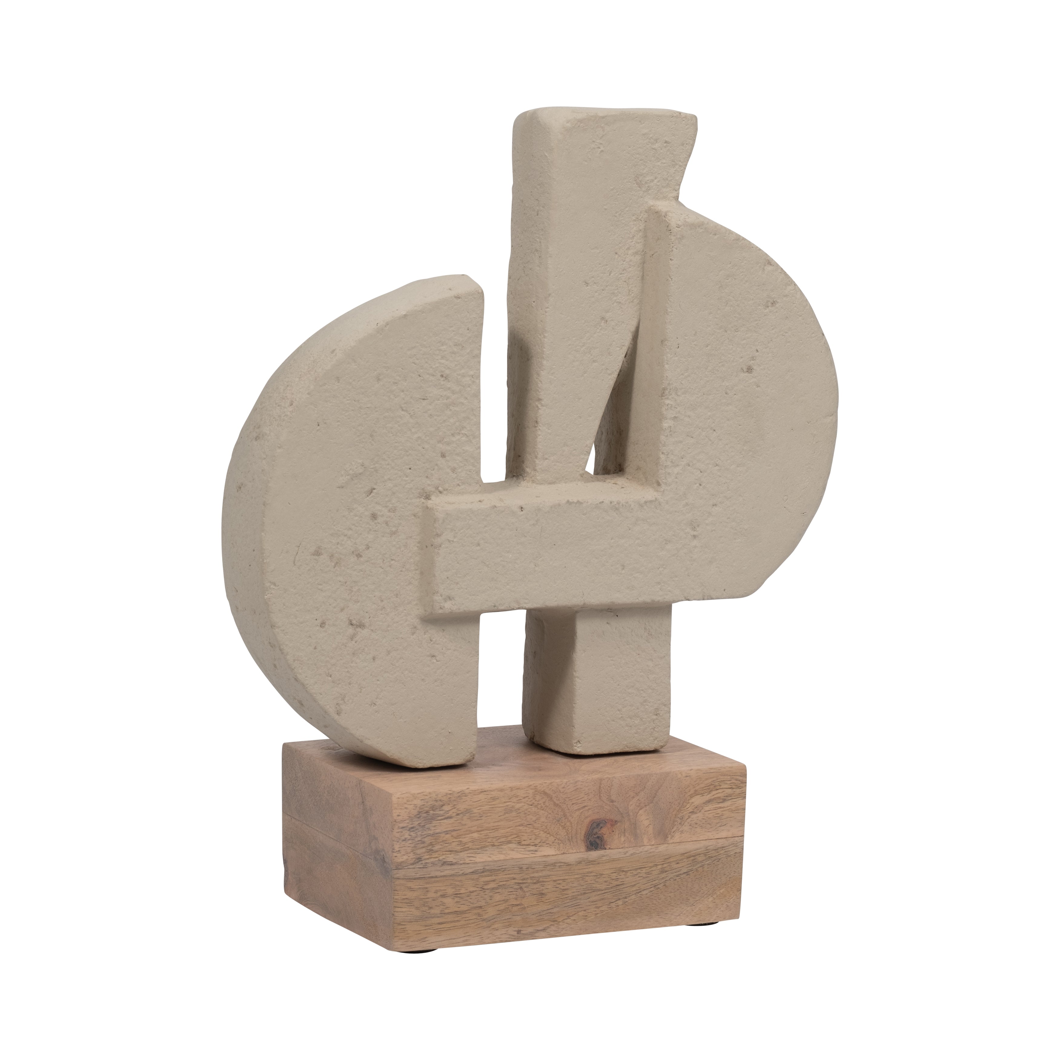 Ecomix, 13" Table Sculpture, Ivory - Decor Addict, LLC