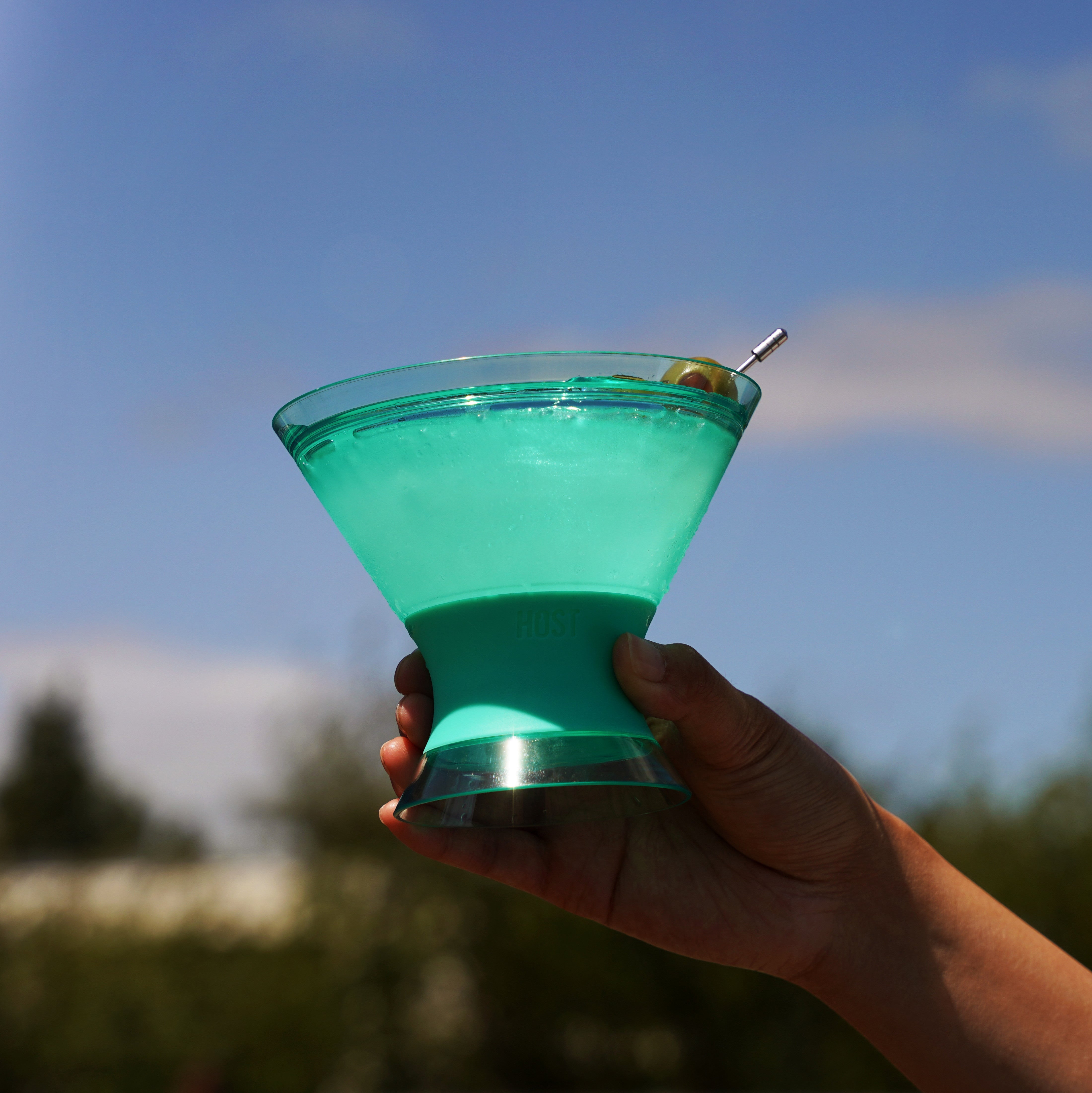 Martini FREEZE™ in Tinted Aqua, Set of 2 - Decor Addict, LLC