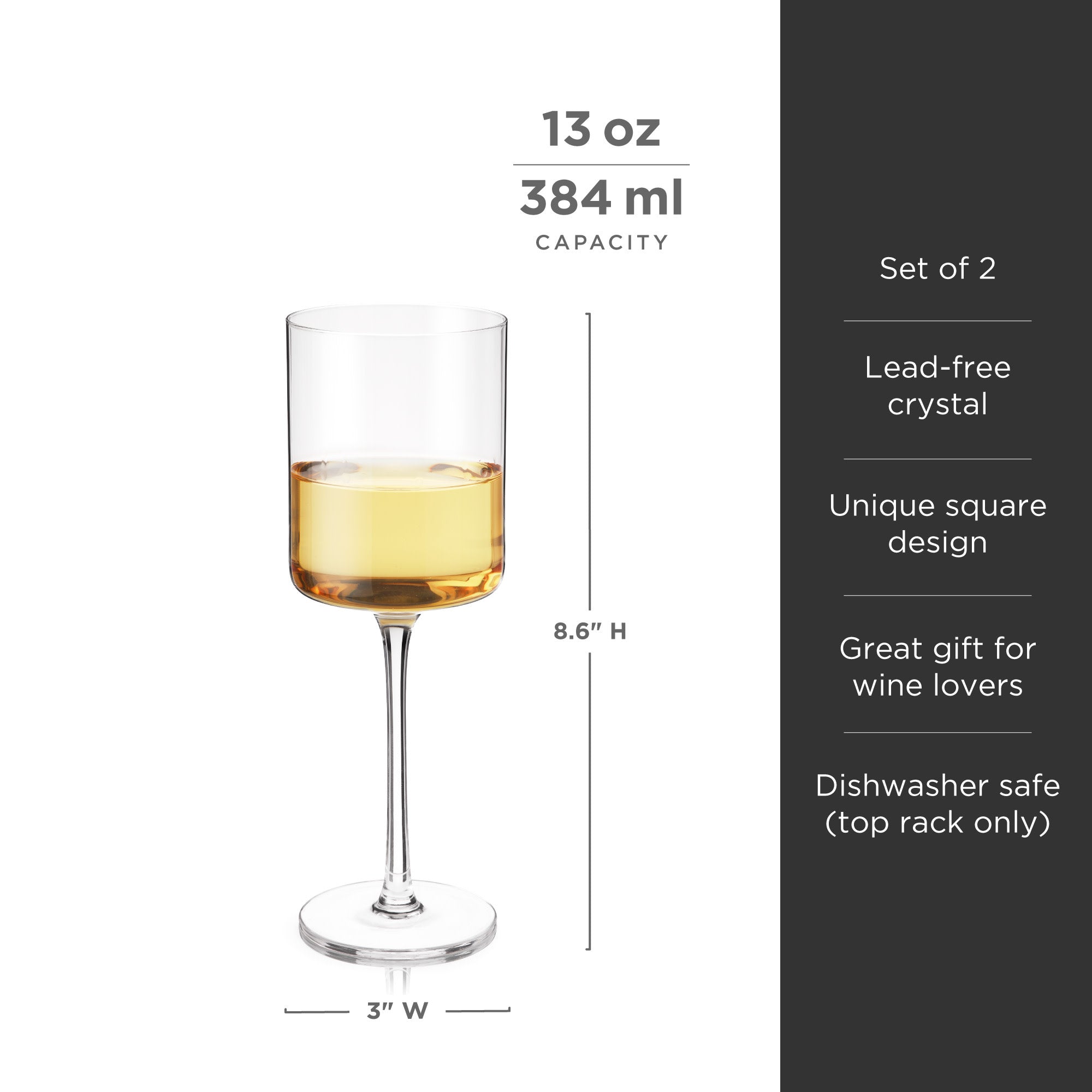 Decor Addict Laurel Crystal Wine Glasses - Thumbnail 5