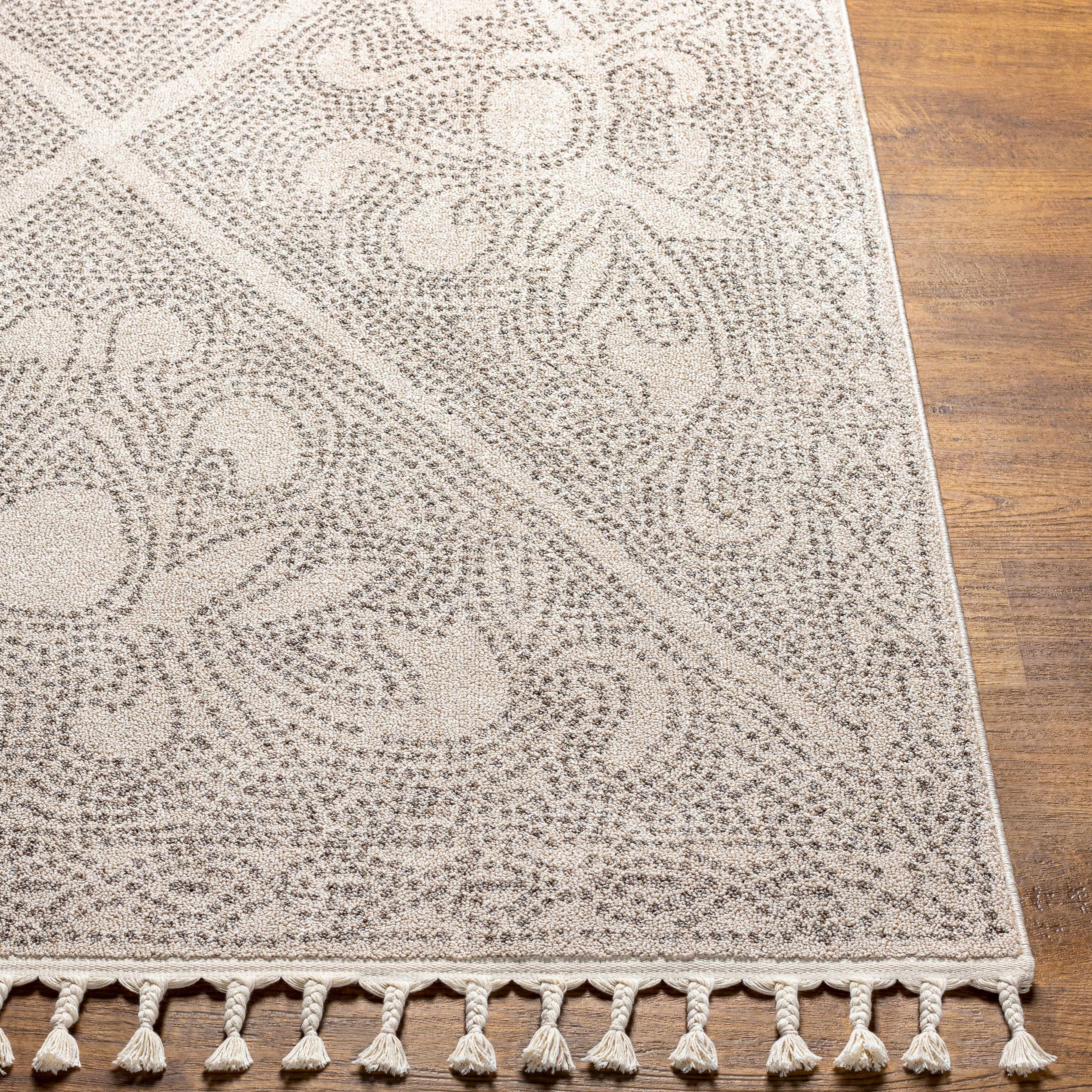 Birdwood Cream & Brown Area Rug - Decor Addict, LLC