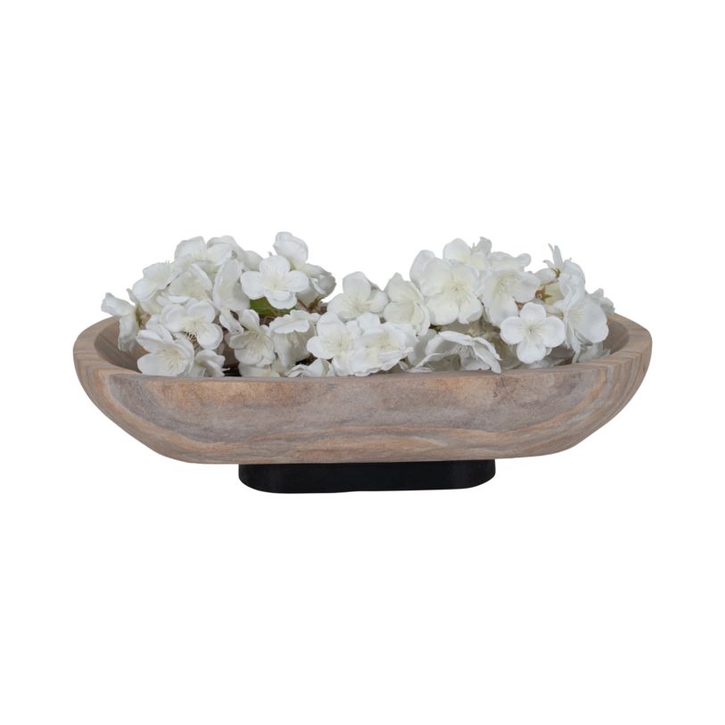 16" PAIGE SANDSTONE BOWL, BEIGE - Decor Addict, LLC