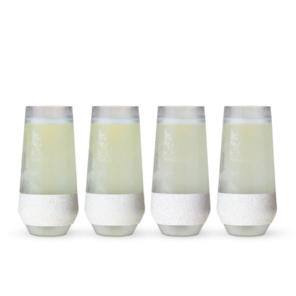 Champagne FREEZE™ in Glitter, Set of 4 - Decor Addict, LLC