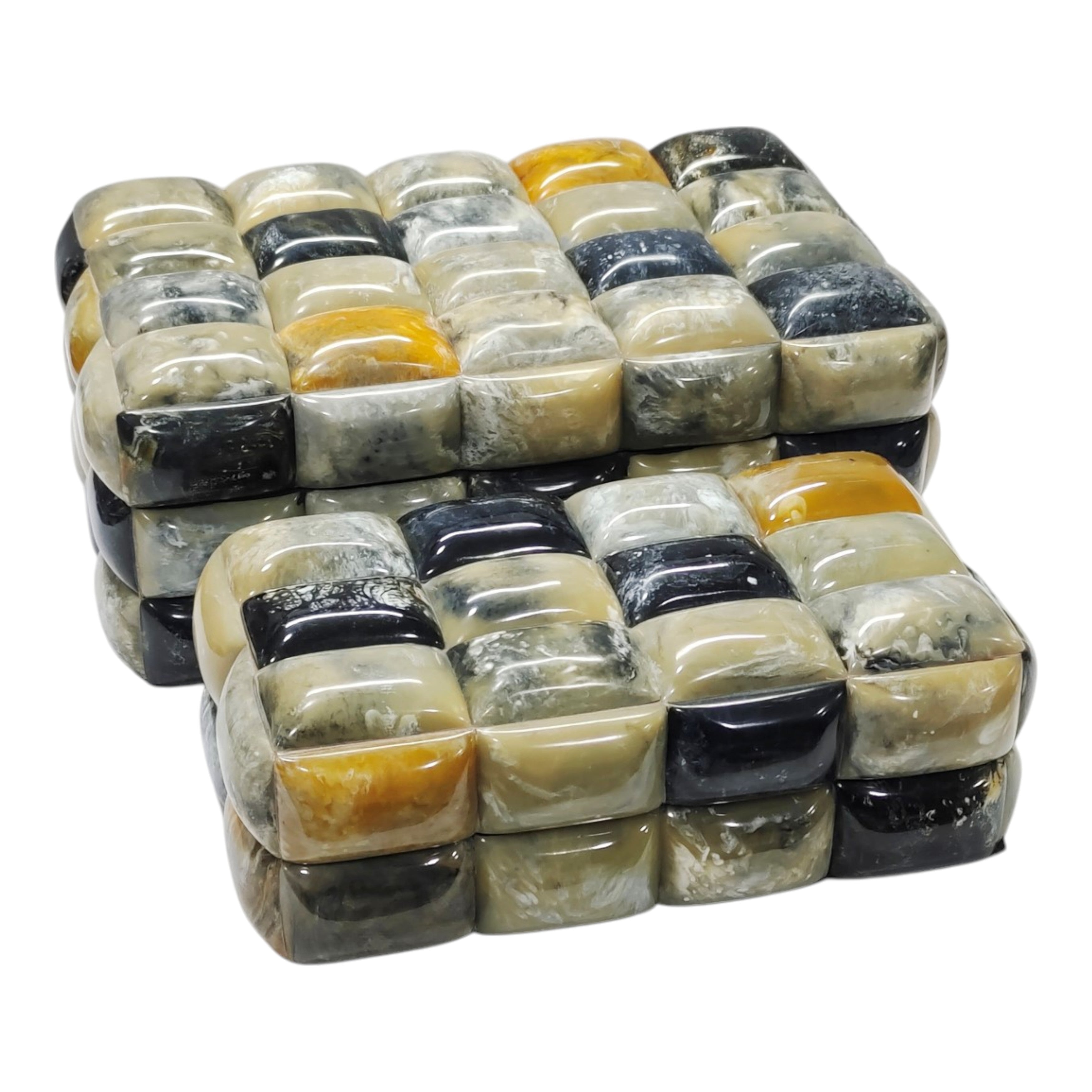 S/2 12/14" 3d Horn Look Boxes, Multi - Decor Addict, LLC