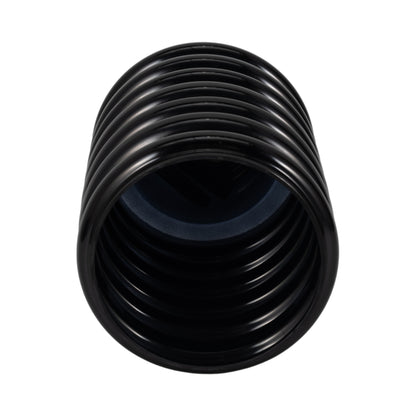 Glass, 9"h, Scallop Vase, Black - Decor Addict, LLC