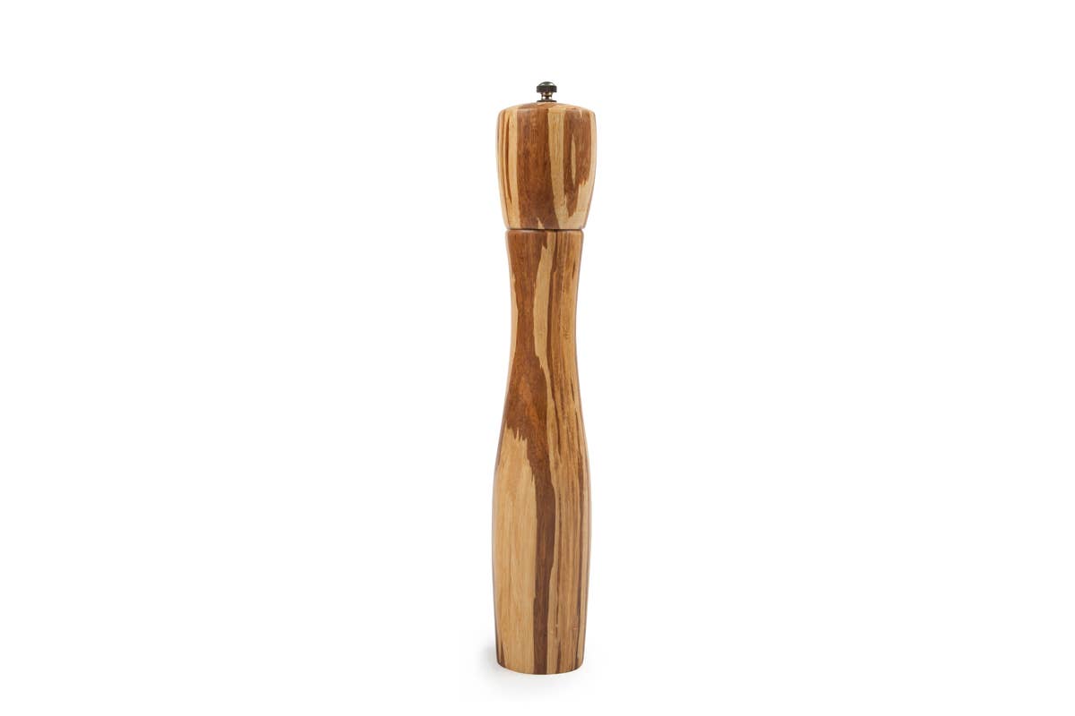 12" Crushed Bamboo Pepper Mill - Decor Addict, LLC