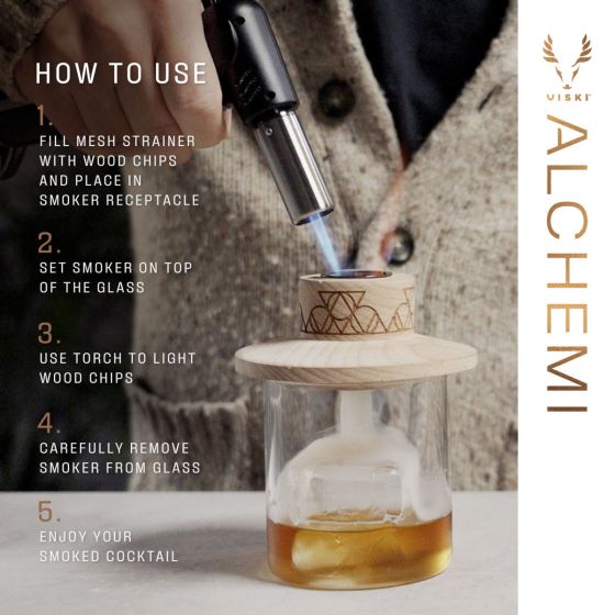4-piece Alchemi Single Serve Smoker Kit Viski®