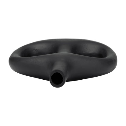 Metal,15", Hollow Handles Vase,black - Decor Addict, LLC