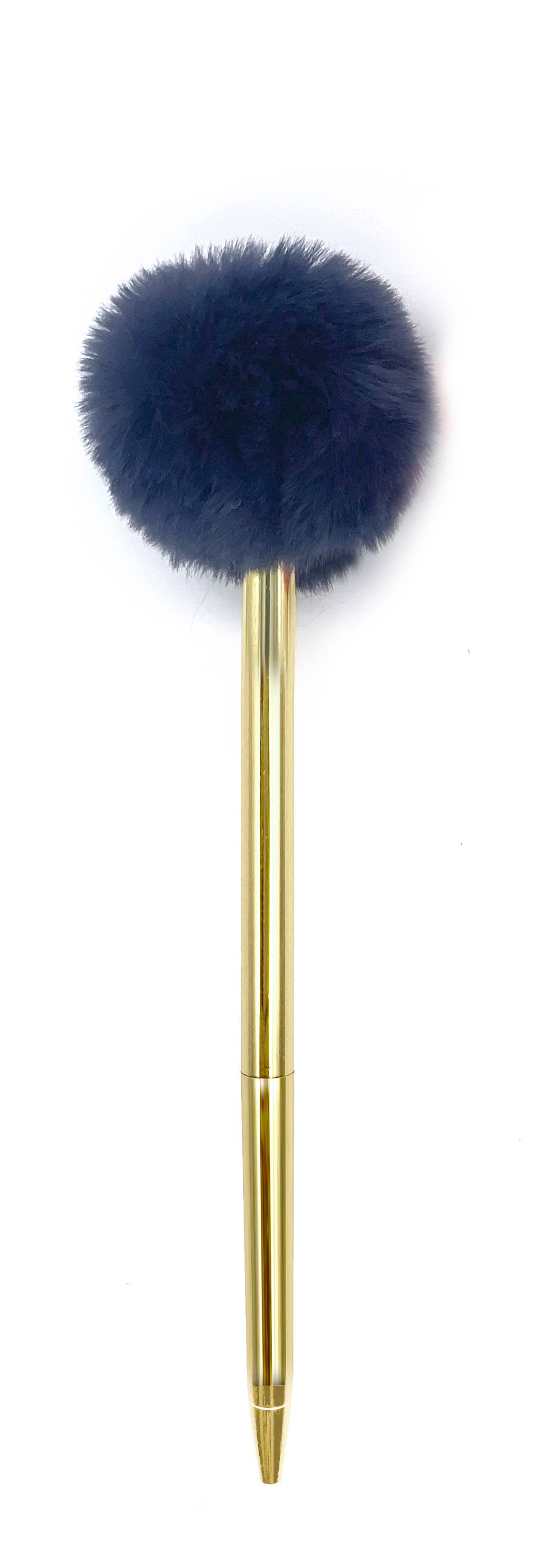 PLUSHEST POM POM PEN - NAVY SET OF 5