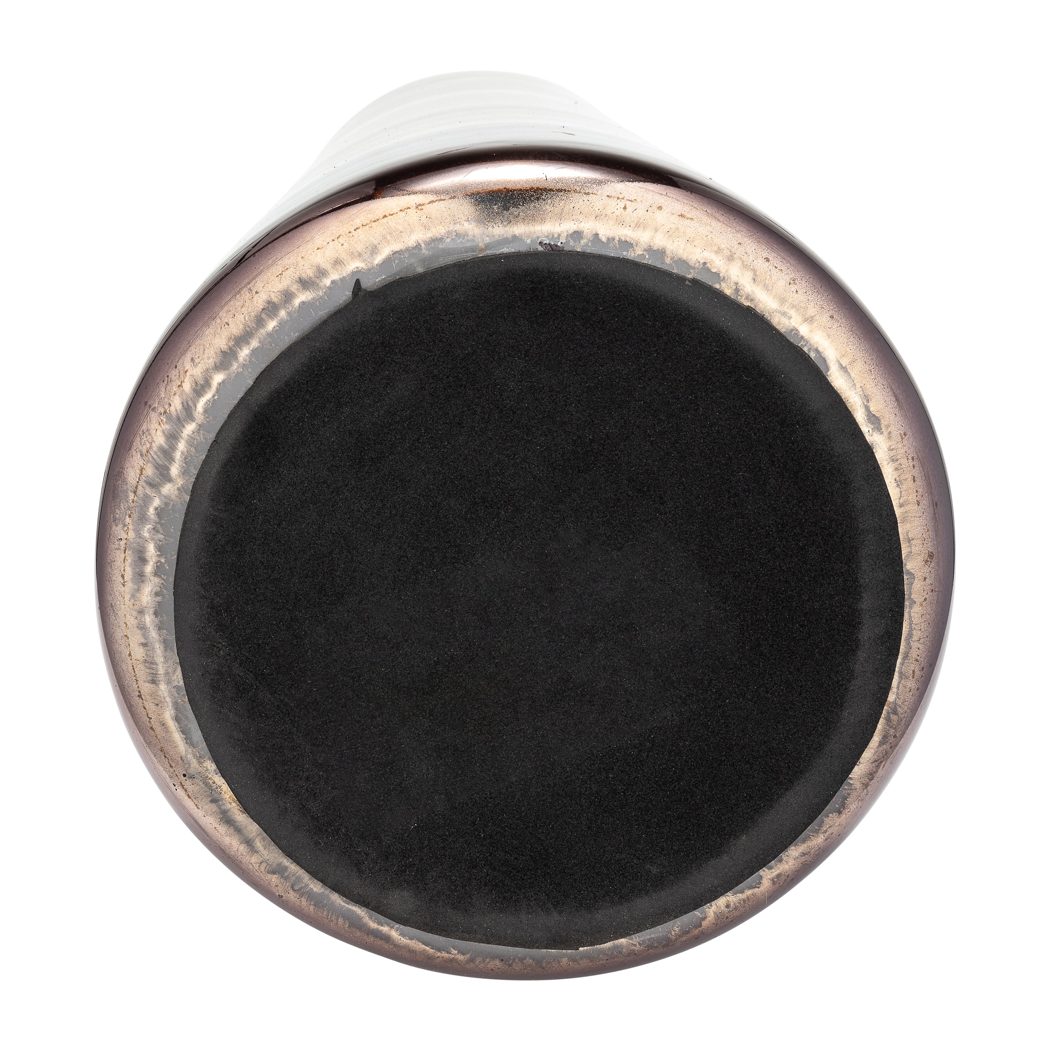 Glass, 21"h Vase W/ Ring, Champagne - Decor Addict, LLC