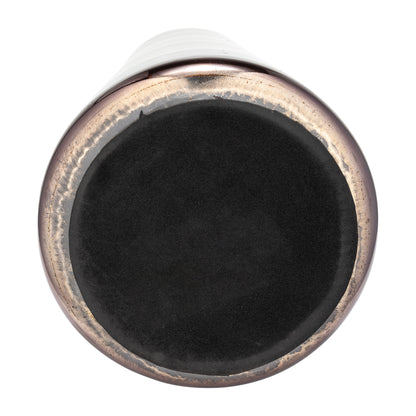 Glass, 21"h Vase W/ Ring, Champagne - Decor Addict, LLC