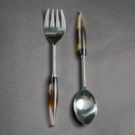 SS & Stone Oval Handle Set - Thumbnail 3