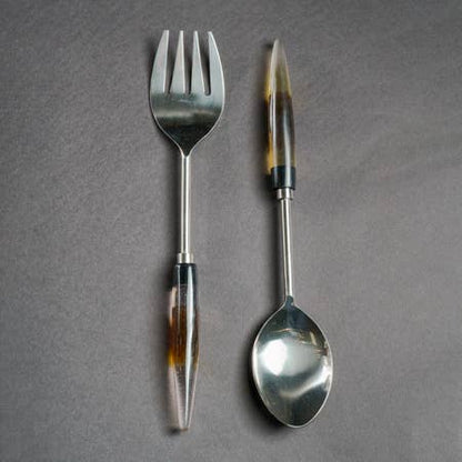 SS & Stone Oval Handle Set - Decor Addict, LLC