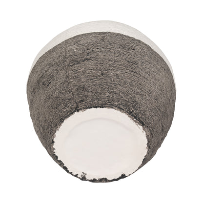 12" Striped Woven Textured Vase, Multi - Decor Addict, LLC