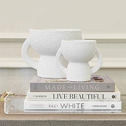 Double Handle Vase - Short - Decor Addict, LLC