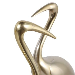 Trellis Bird & Marble Statuary, Gold (Set of 2)