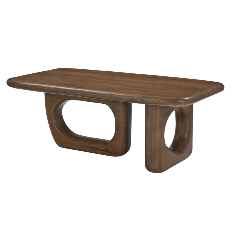 Wood, 48" Modern Mid-century Coffee Table,brwn Kd