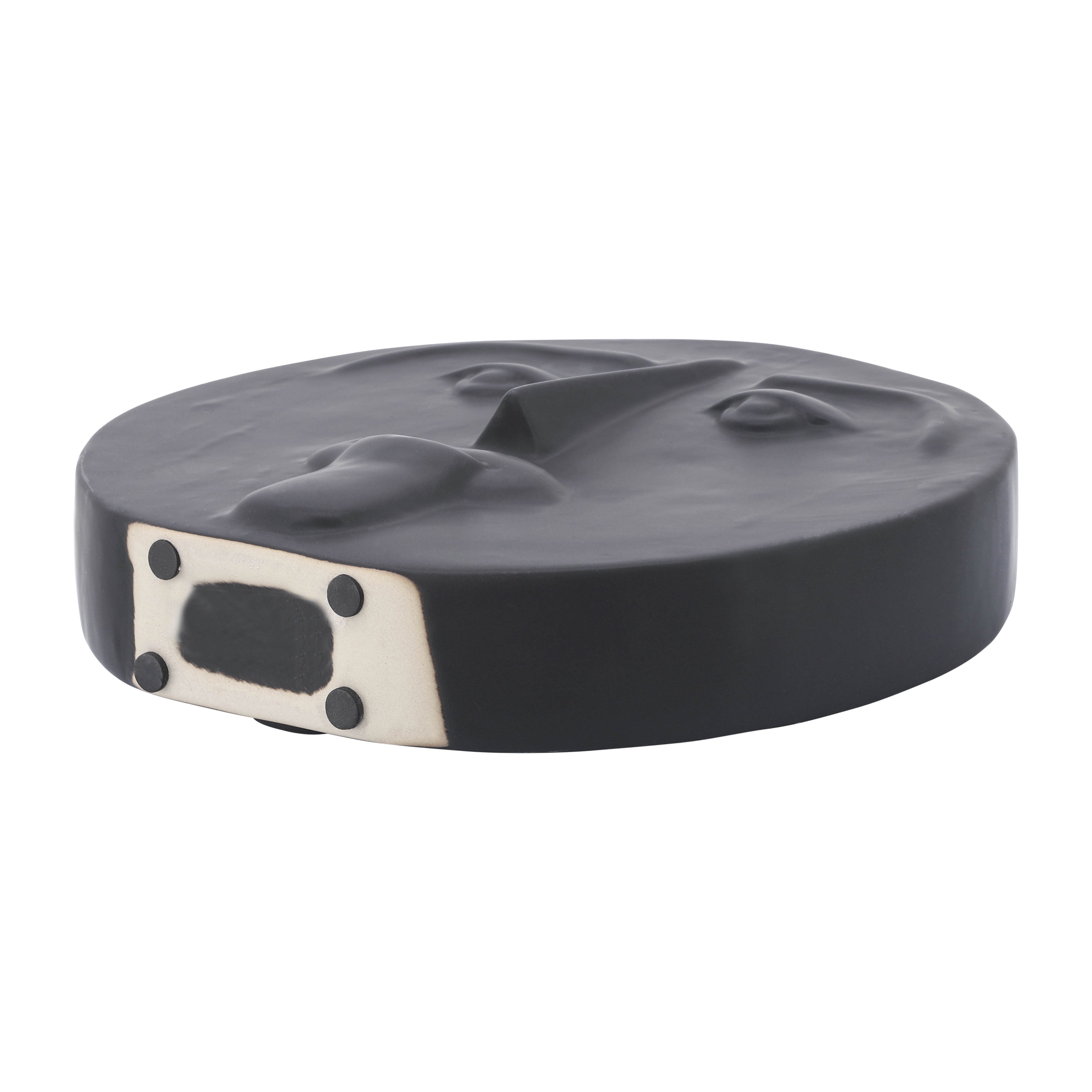 Cer, 10" Sad Face Vase, Black - Decor Addict, LLC