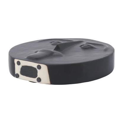 Cer, 10" Sad Face Vase, Black - Decor Addict, LLC