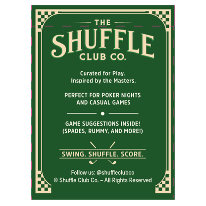 Shuffle Club Co. – Golf Edition Playing Cards - Decor Addict, LLC